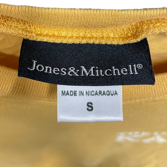 Jones & Mitchell University of Kansas Gold Short Sleeve Tee Unisex Size Small - Picture 3 of 5